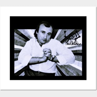 phil collins rock and roll retro style Posters and Art